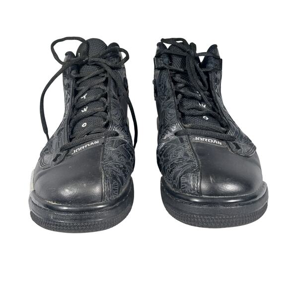 NIKE AIR JORDAN DUB ZERO! BLACK, GRAY, WHITE OREO BASKETBALL SNEAKERS! SZ 10.5 - Picture 6 of 11